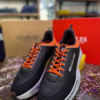 polo sport sneakers black orange