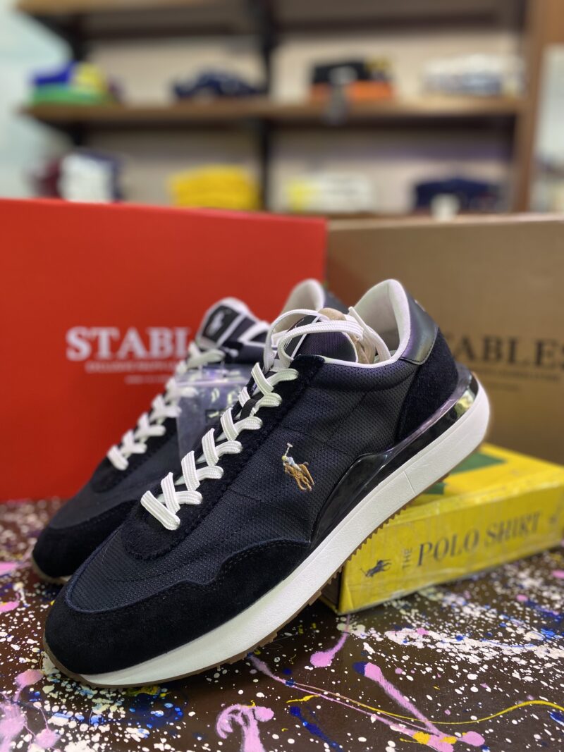 Black Polo Ralph Lauren Small Pony Sneakers – Casual Leather Trainers