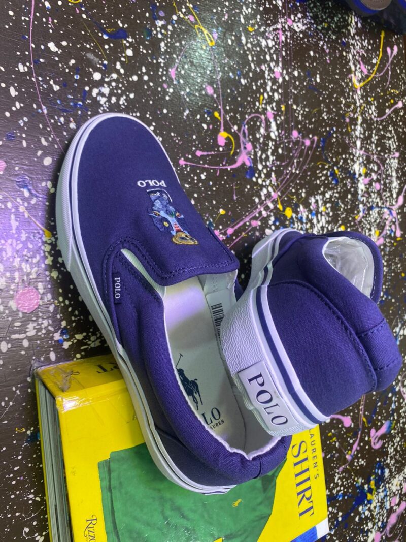 Blue Polo Bear Sneakers – Authentic Ralph Lauren Footwear