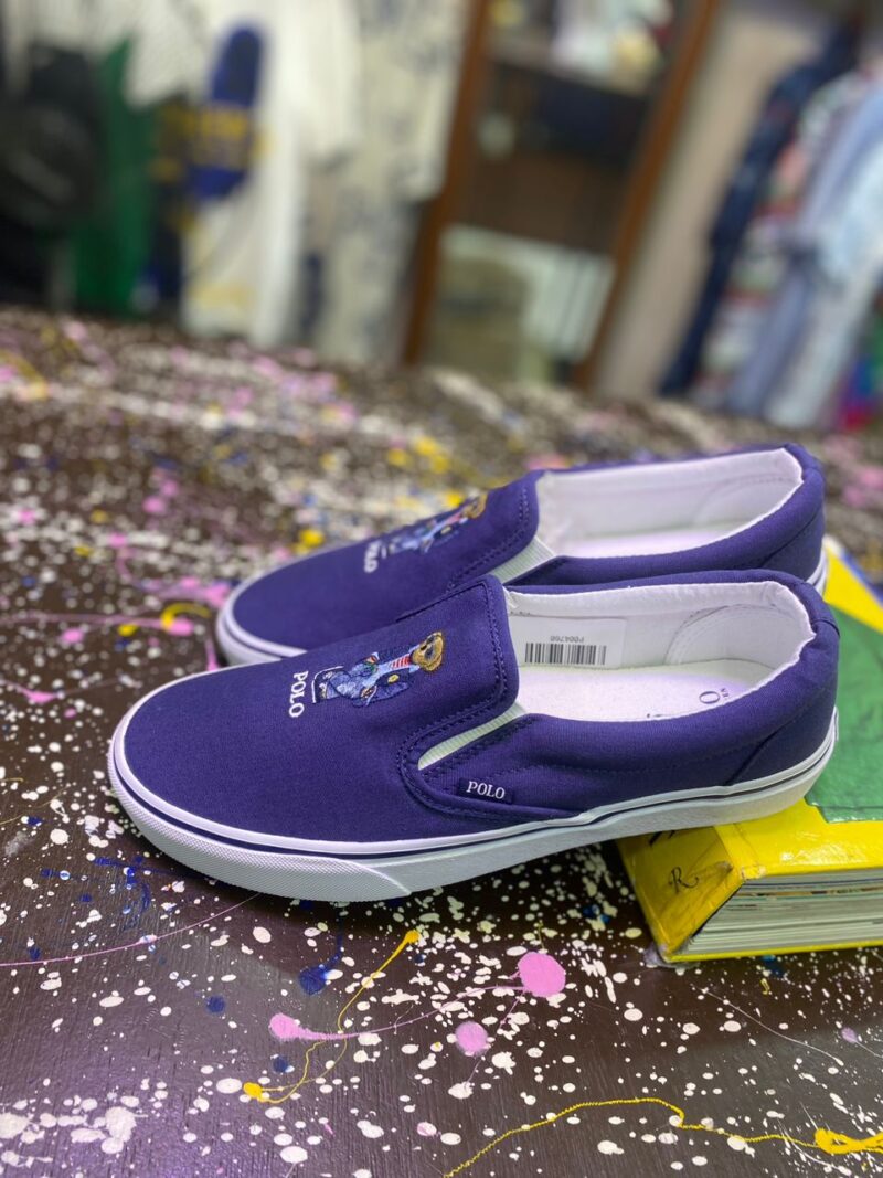 Ralph Lauren Polo Bear Blue Sneakers – Casual Lifestyle Shoes