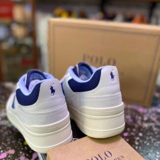 Polo Ralph Lauren Blue/White Small Pony Sneakers – Authentic Footwear