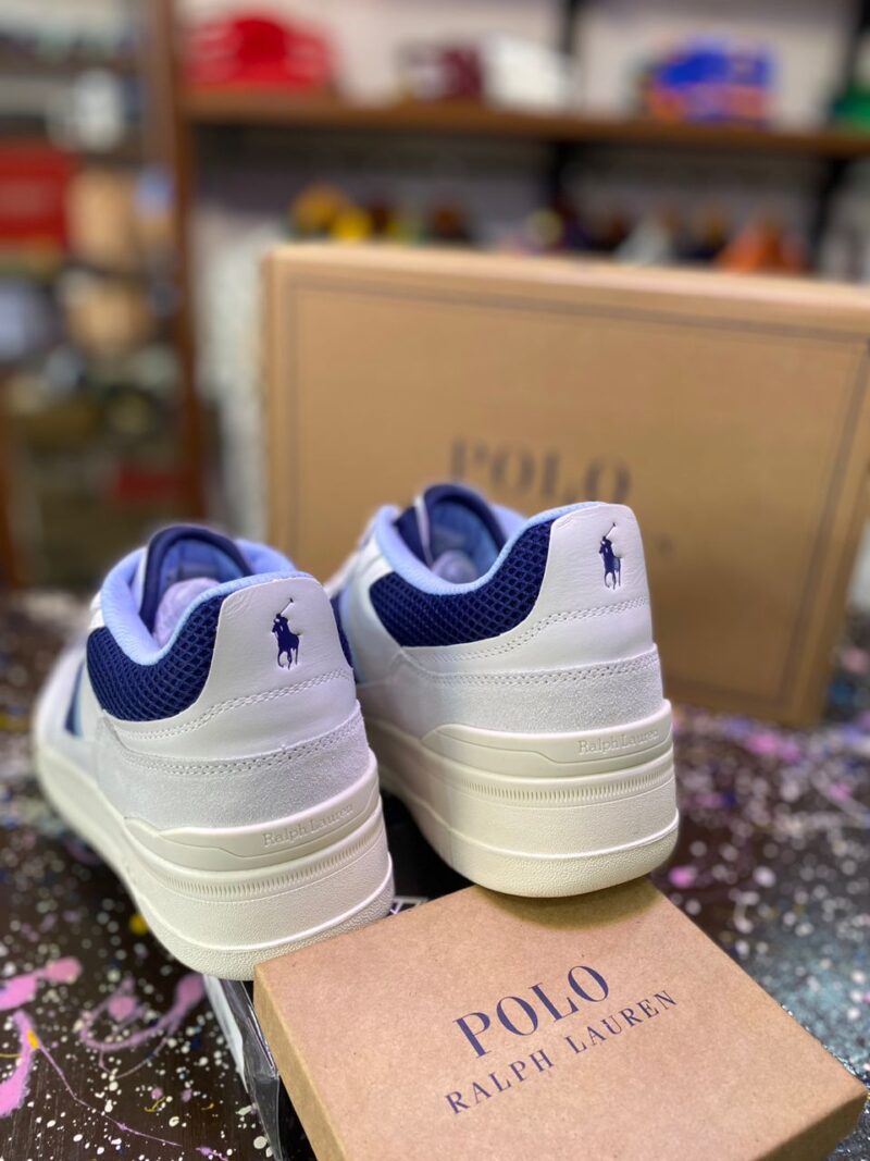 Polo Ralph Lauren Blue/White Small Pony Sneakers – Authentic Footwear