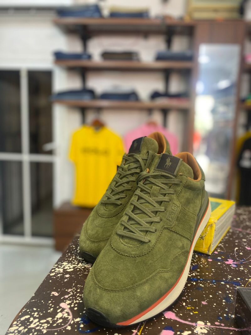 Ralph Lauren Small Pony Green Sneakers – Classic Polo Footwear