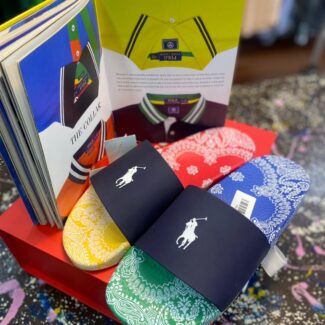 Ralph Lauren Polo Slides in Navy Print – Stylish Casual Wear