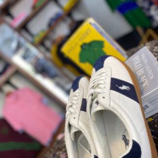 Ralph Lauren Polo Small Pony Sneakers in Blue/White – Lifestyle Shoes