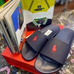 Ralph Lauren Navy Slides – Plain Polo Sandals