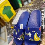 Navy Floral Polo Slides – Ralph Lauren Summer Sandals