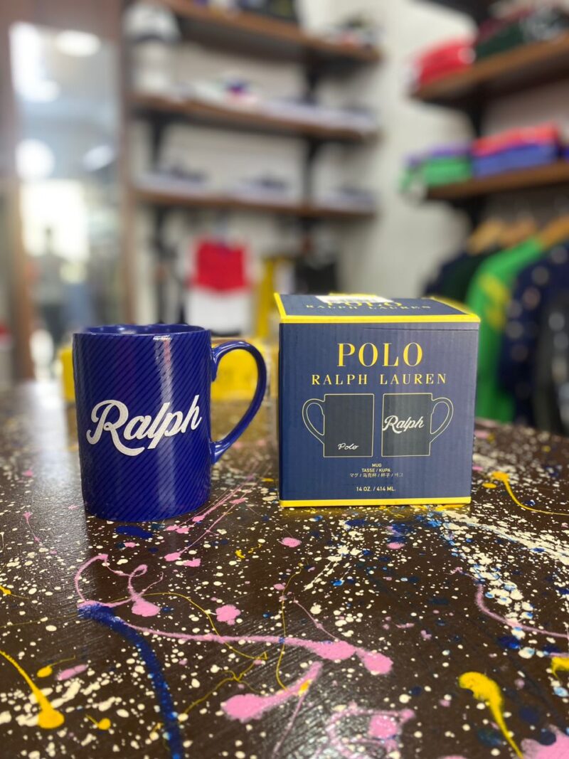 Ralph Lauren Branded Blue Drinkware Mug