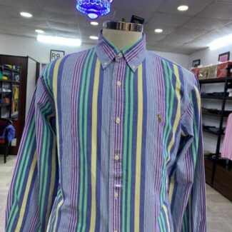 Oxford long sleeve blue/multi