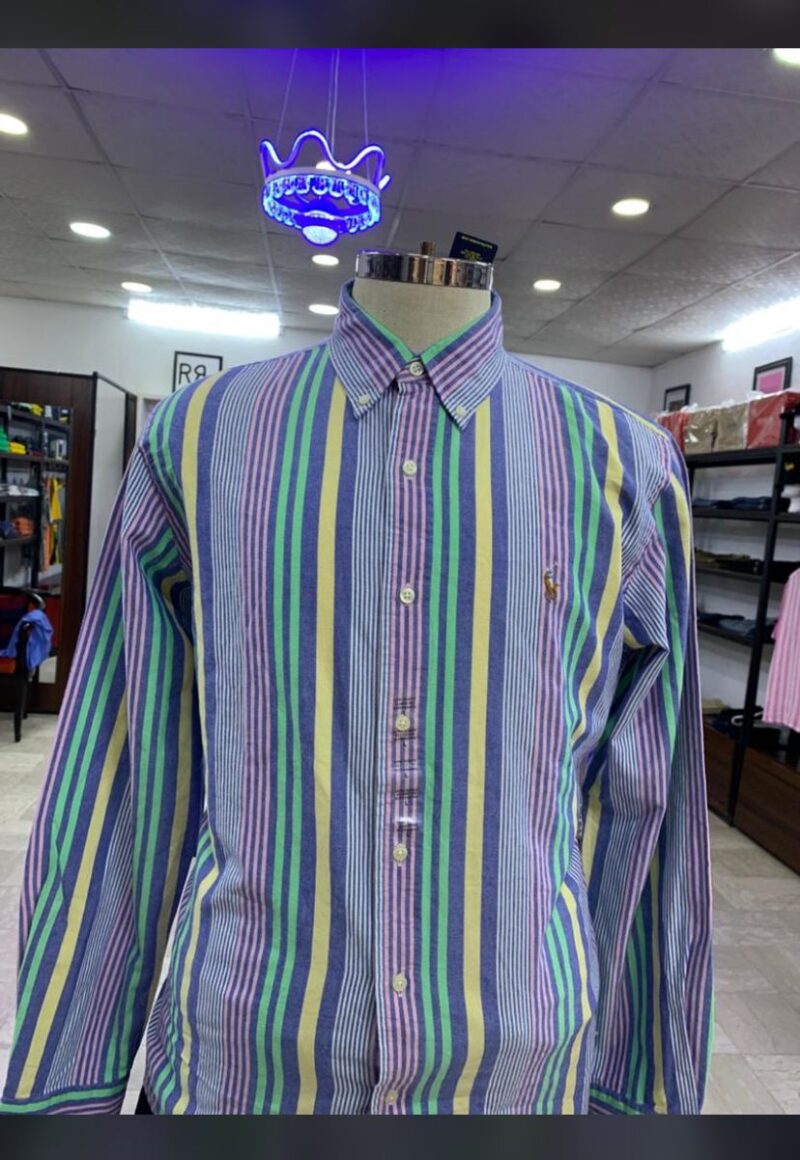 Oxford long sleeve blue/multi