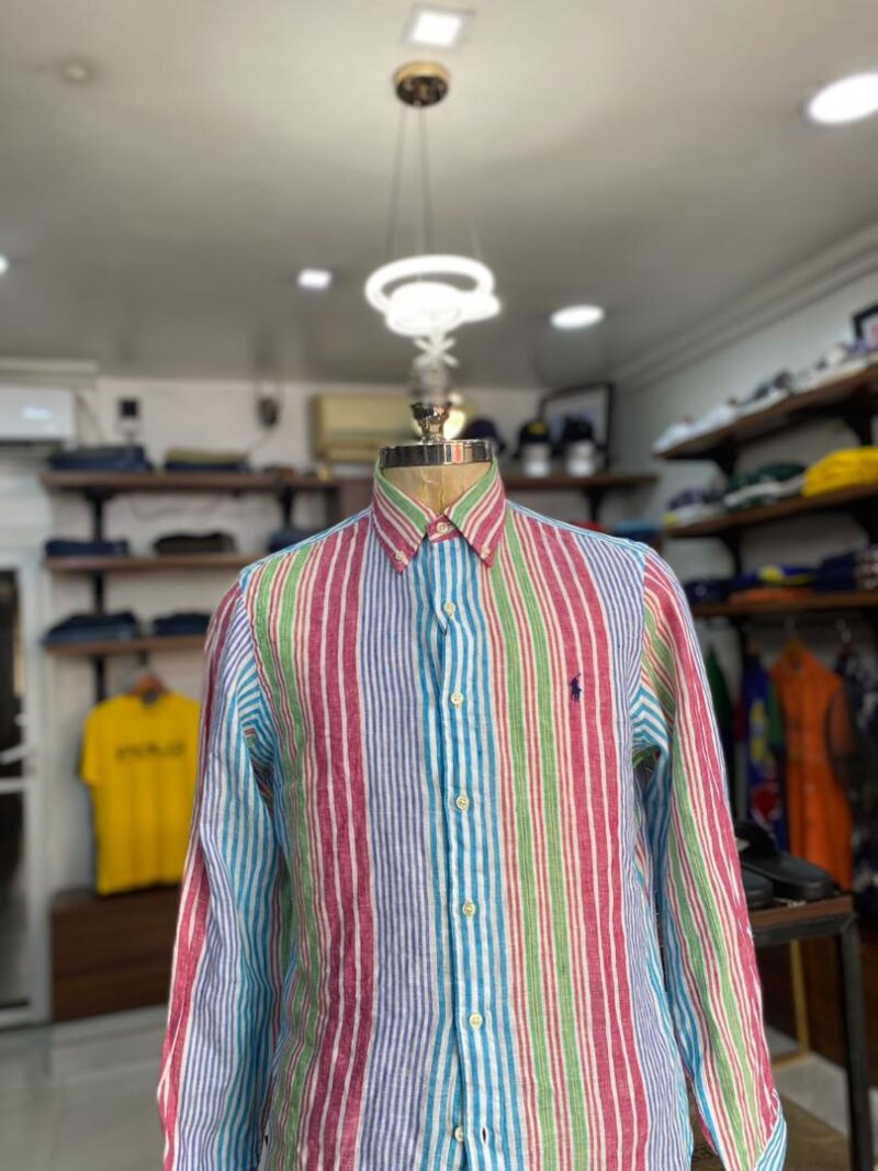 Linen shirt multi Longsleeve