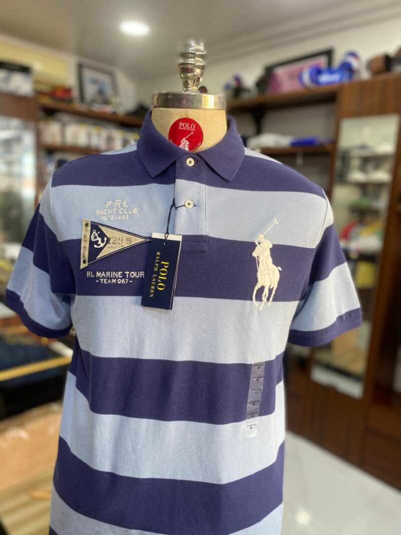 Blue polo yatcht