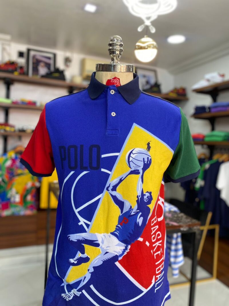 Basketball Polo blue small pony polo ralph lauren