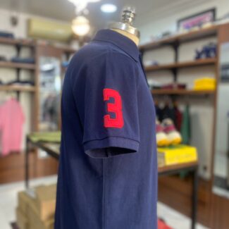 Triple match polo navy