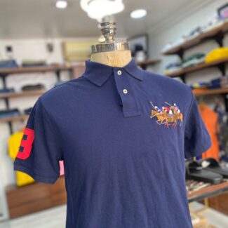 Triple match polo navy