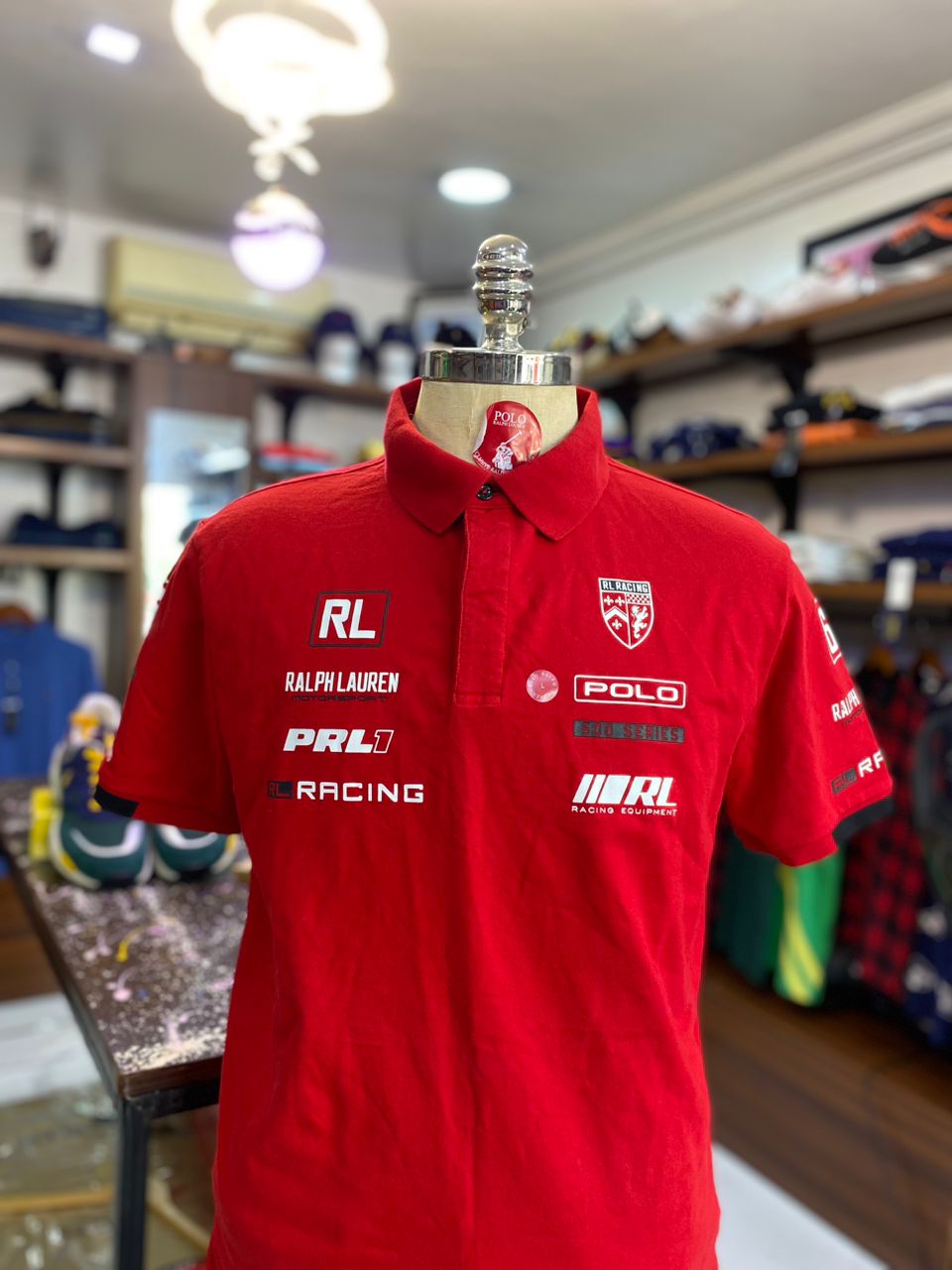 Racing polo red