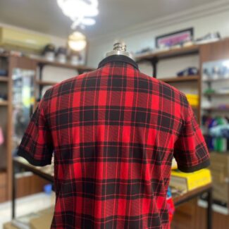 Small pony polo check red