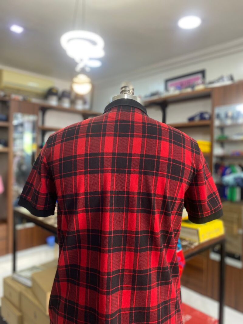 Small pony polo check red