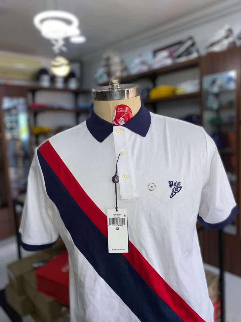 Pwing’s polo white multi