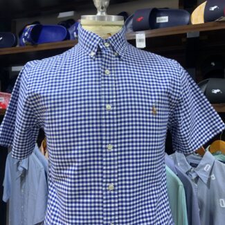 OXFORD SHORT SLEEVES SHIRT WHITE/BLUE
