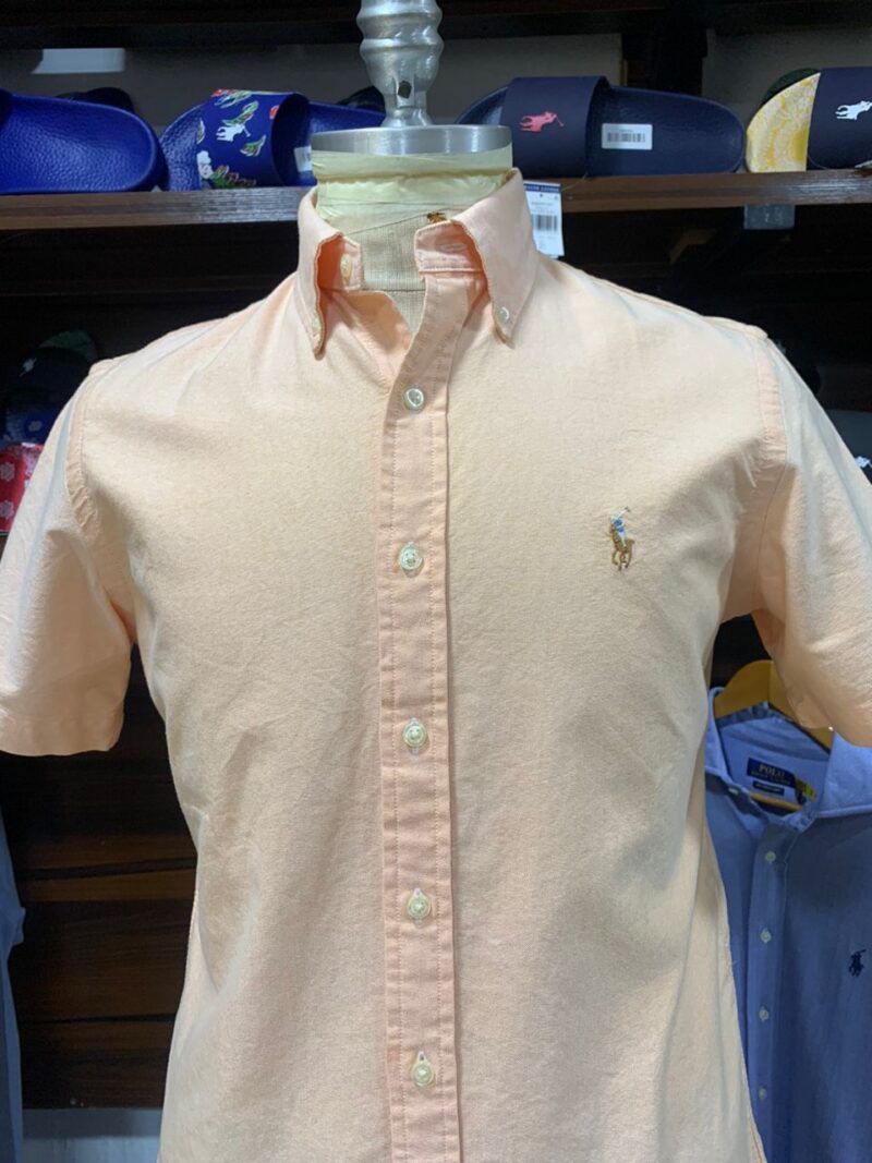 OXFORD SHORT SLEEVE SHIRT ORANGE CLASSIC FIT