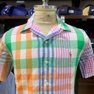 LINEN SHORT SLEVEES SHIRT MULTI CLASSIC FIT