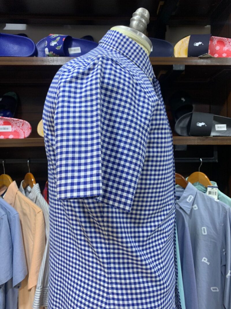 OXFORD SHORT SLEEVES SHIRT WHITE/BLUE