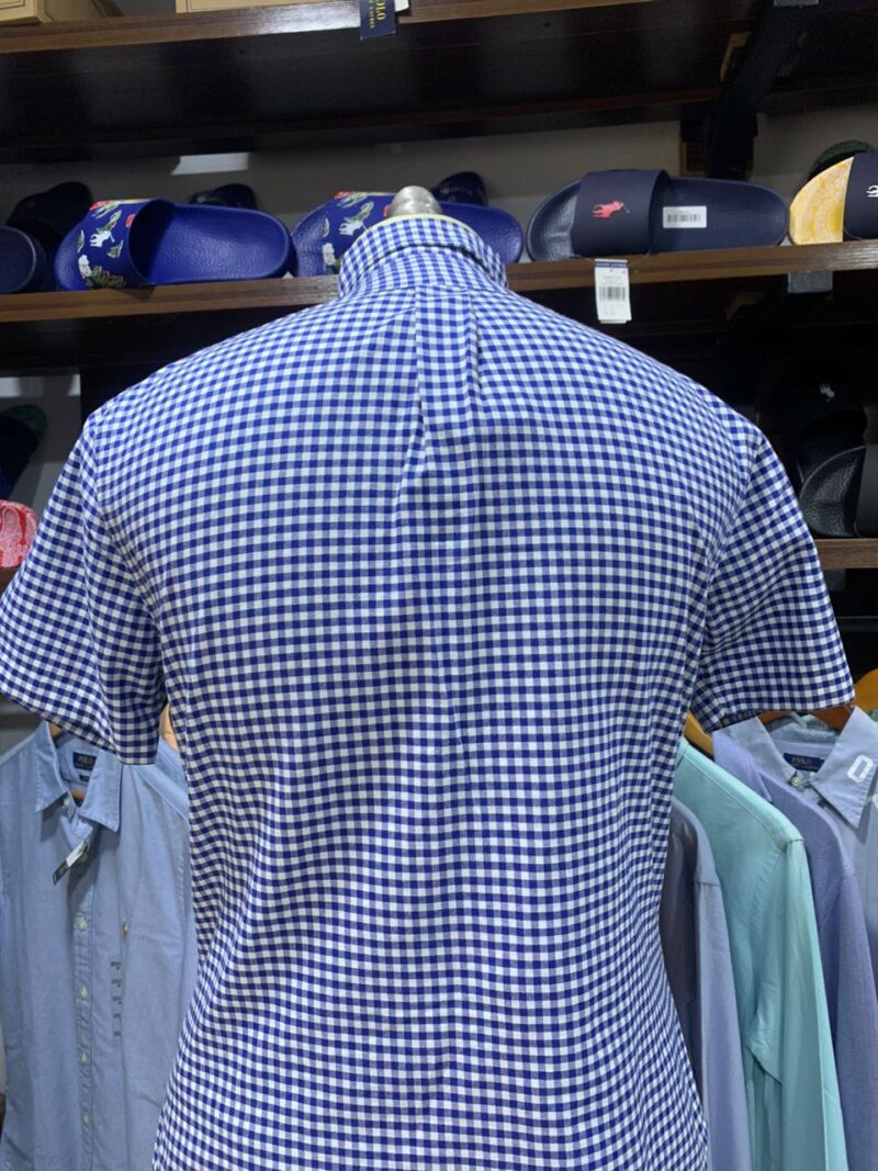 OXFORD SHORT SLEEVES SHIRT WHITE/BLUE