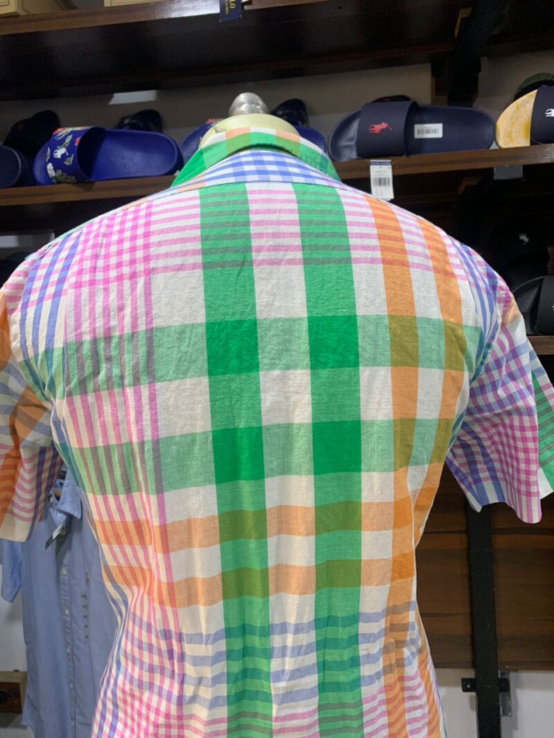 LINEN SHORT SLEVEES SHIRT MULTI CLASSIC FIT