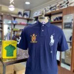 CRESTED BIG PONY BLUE POLO