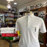 bear polo white