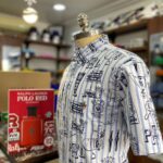 PRL PWING OXFORD SHORT SLEEVE SHIRT WHITE/NAVY L