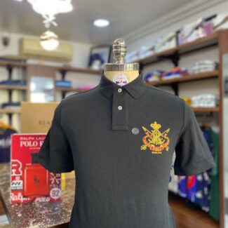 RL CRESTED POLO BLACK CLASSIC FIT