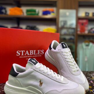 cream polo sneakers
