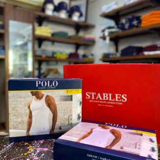 polo inner vest singlet white