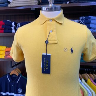SMALL PONY POLO - GOLD SMALL PONY CUSTOM FIT